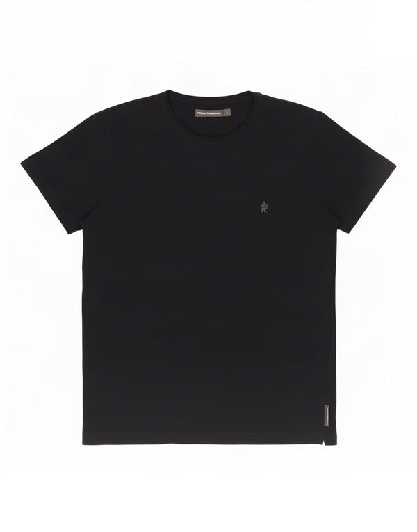 Camiseta masculina French Connection grande algodão preto