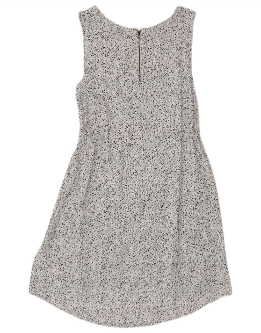 Vestido feminino TOMMY HILFIGER sem mangas evasê UK 6 XS branco manchado