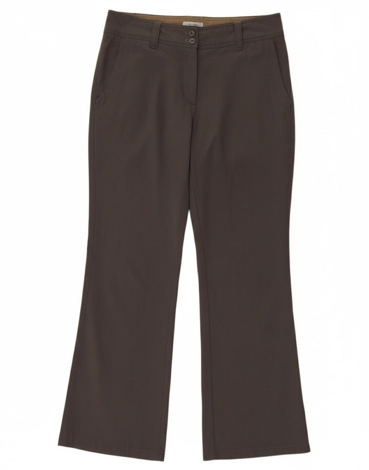 Calça chino feminina ROHAN reta EUA 8 médio W30 L27 cinza