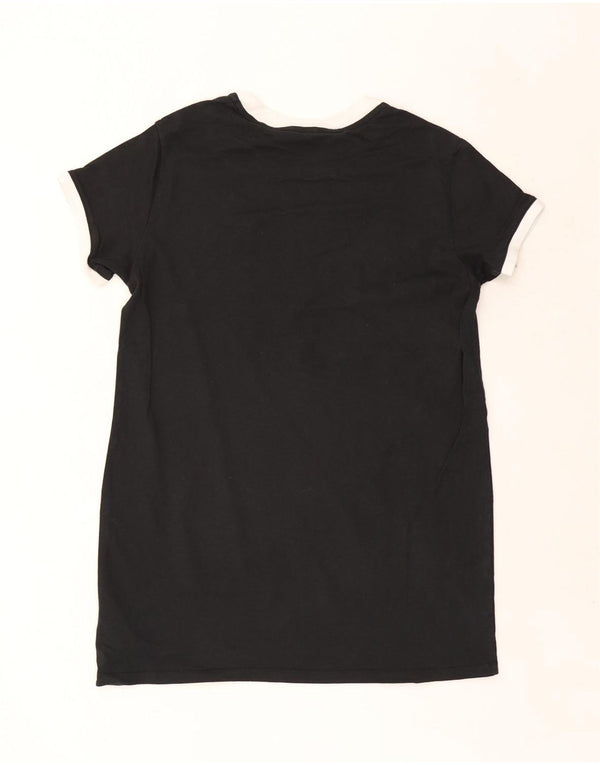 Vestido camiseta feminino grande Converse UK 16 grande algodão preto