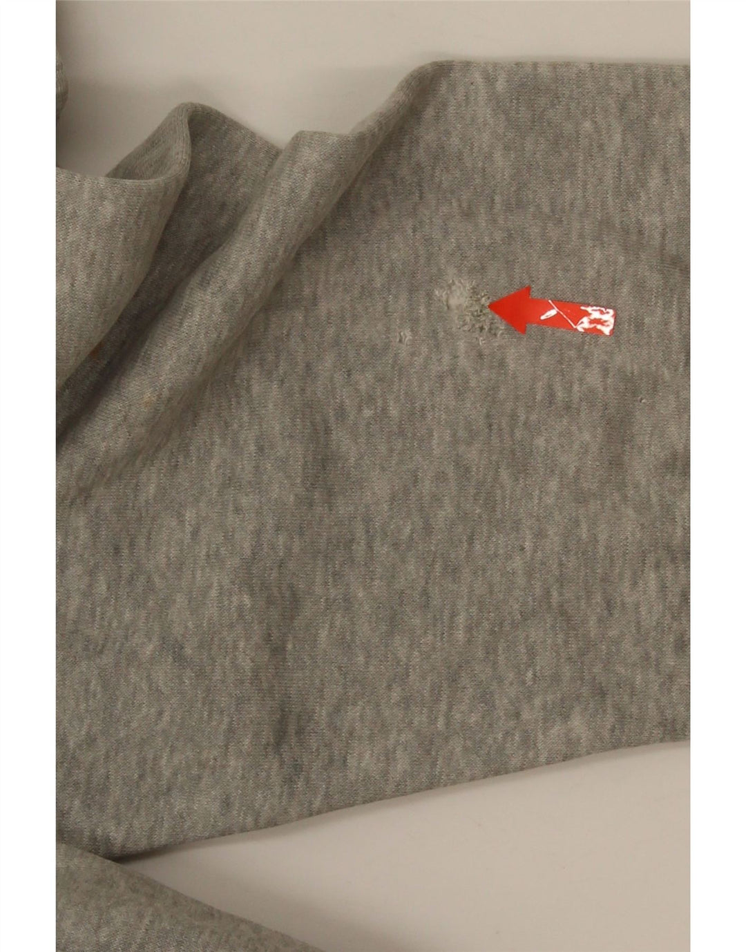Moletom com capuz masculino Nike médio cinza manchado de algodão