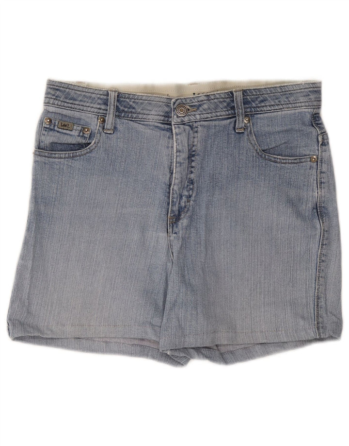 Shorts jeans feminino LEE EUA 10 grande W34 algodão azul