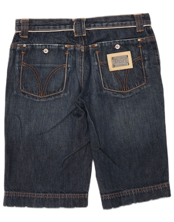 Dolce & Gabbana Shorts jeans masculinos 15-16 anos médio W28 algodão azul