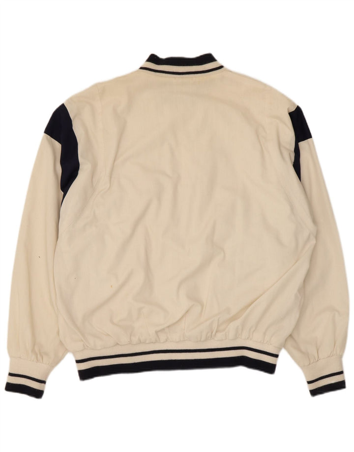 Trigema Mens Bomber Jacket IT 52 XL Branco Colourblock Poliéster