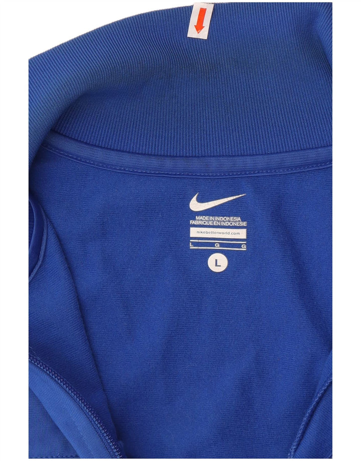 NIKE Mens Tracksuit Top Jacket Grande Azul Poliéster