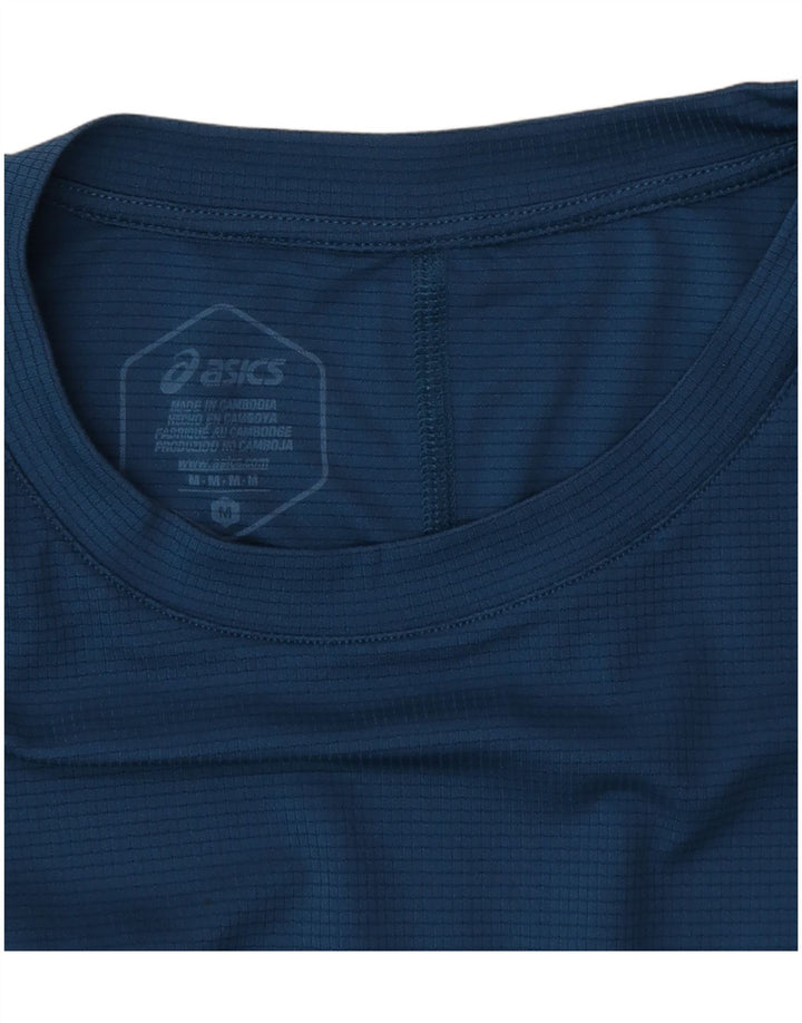 Camiseta masculina Asics Top médio azul marinho