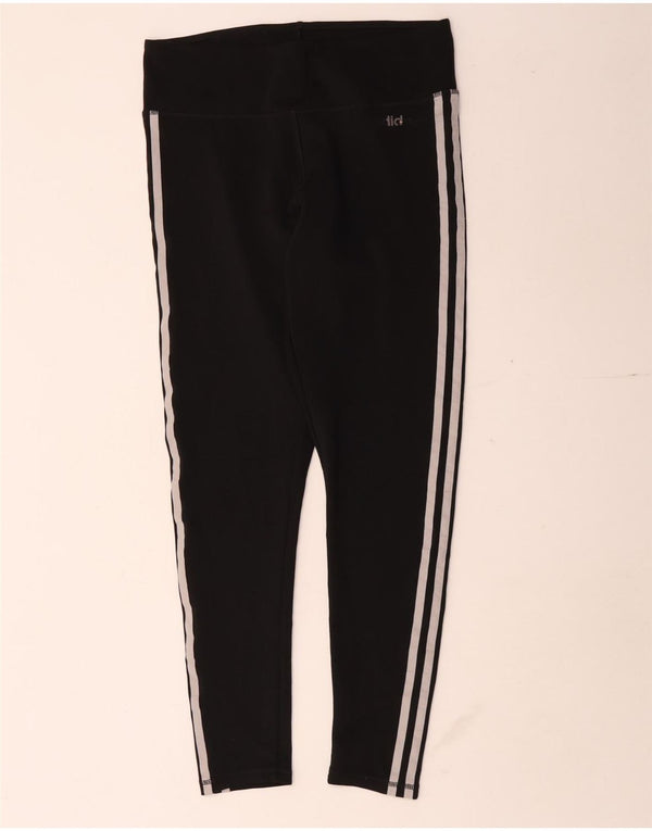 Adidas Womens Climalite Capri Leggings UK 12/14 Médio Preto