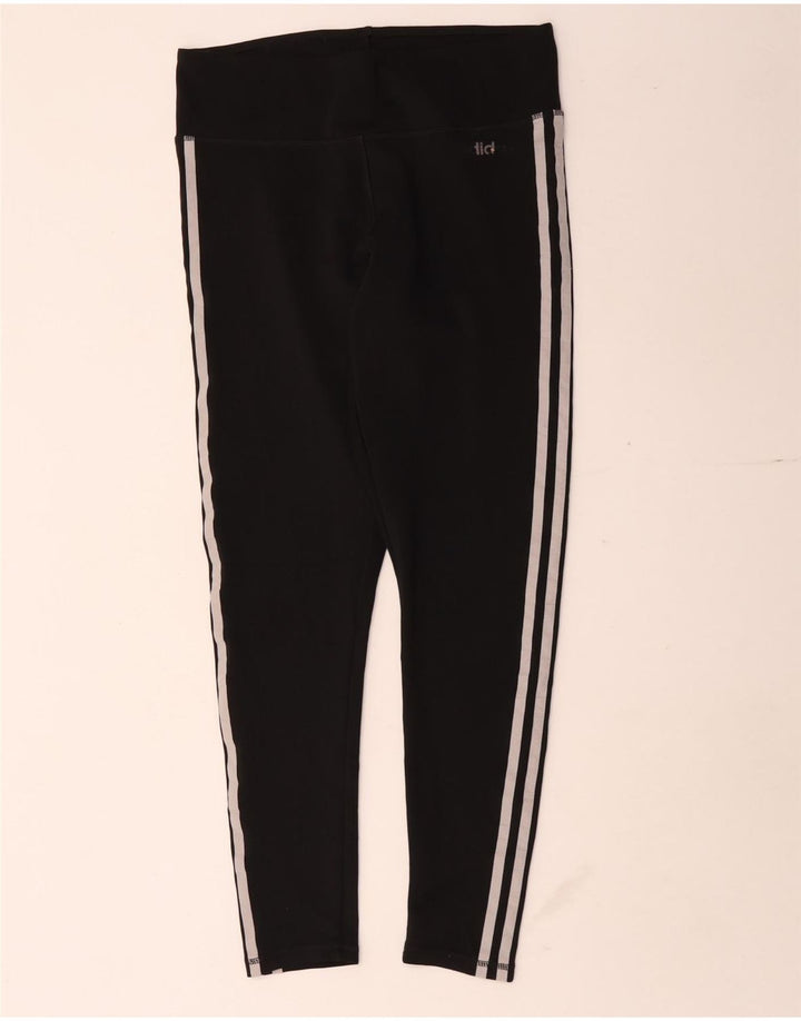 Adidas Womens Climalite Capri Leggings UK 12/14 Médio Preto