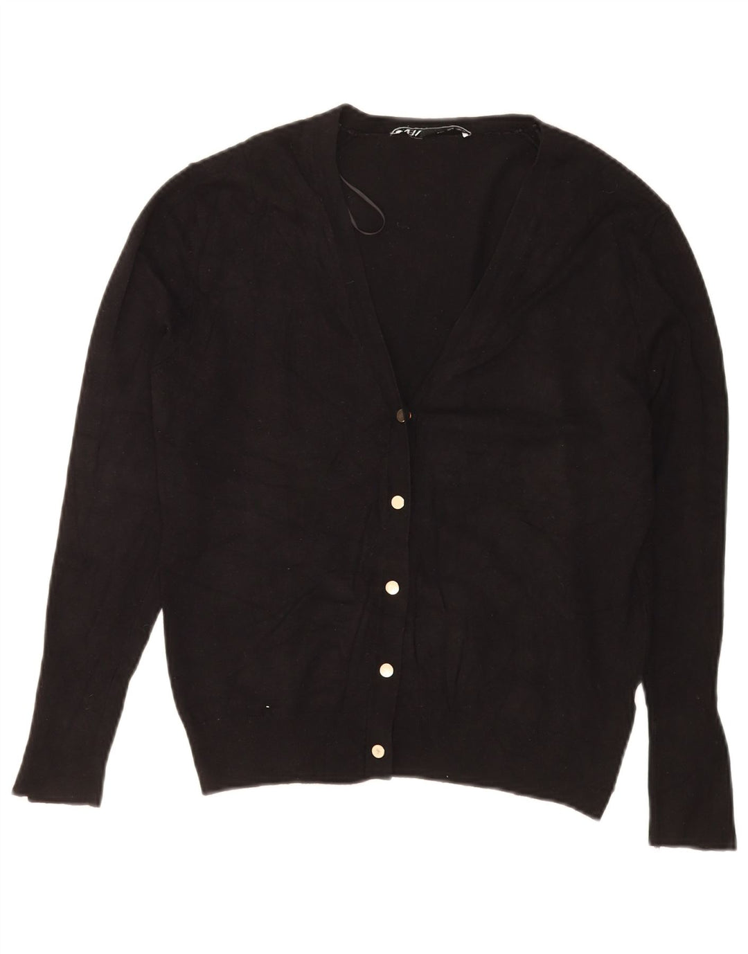 Suéter cardigã feminino Zara Reino Unido 14 grande preto