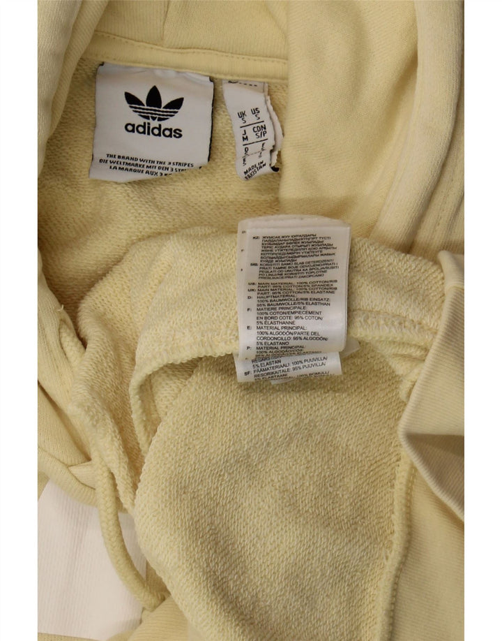Adidas masculino gráfico moletom com capuz pequeno algodão amarelo