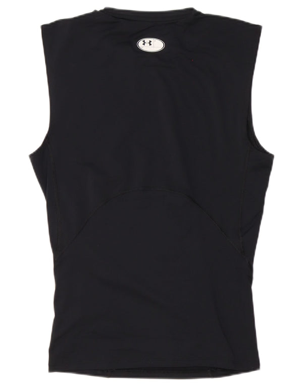 Under Armour Mens Heat Gear Vest Top Grande Poliéster Preto