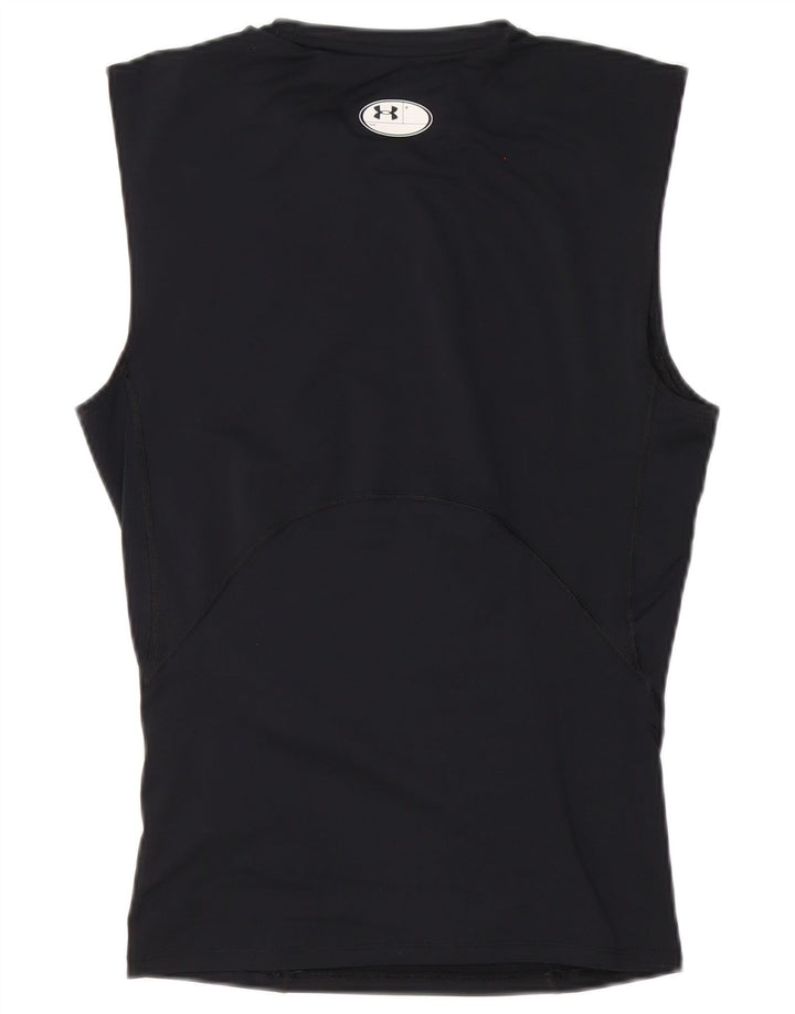 Under Armour Mens Heat Gear Vest Top Grande Poliéster Preto
