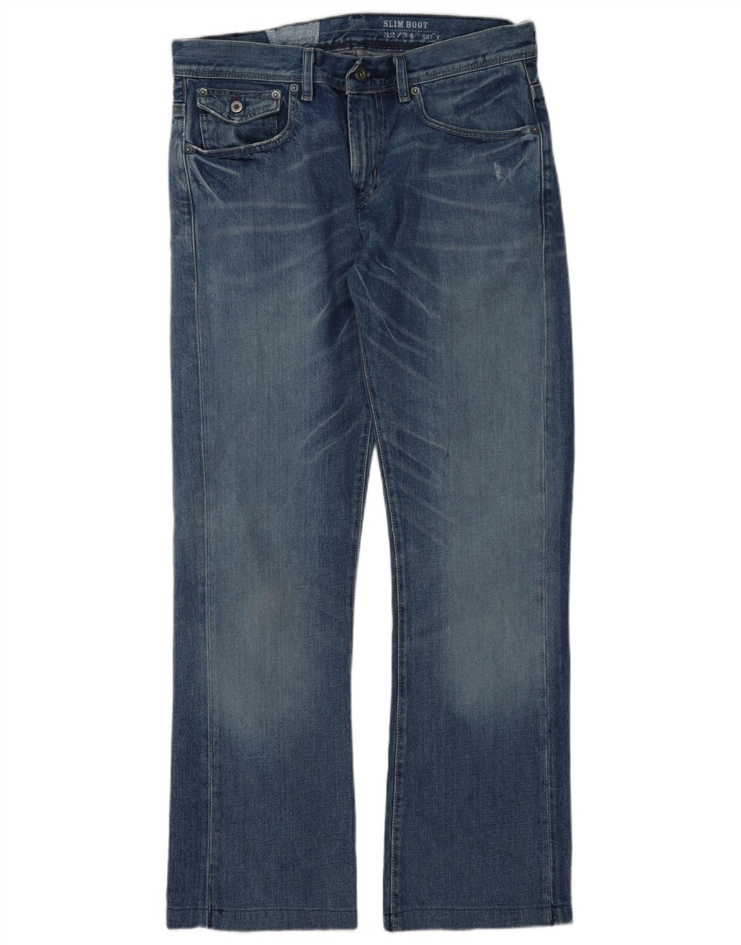 Calça jeans feminina Levi's Slim Bootcut W32 L31 azul algodão