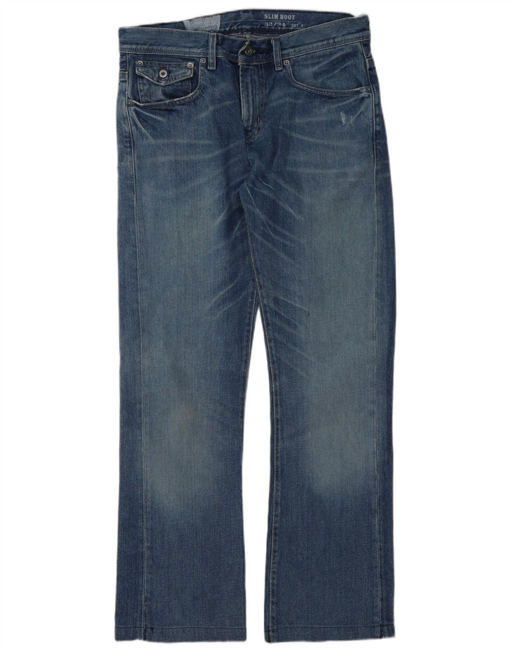 Calça jeans feminina Levi's Slim Bootcut W32 L31 azul algodão