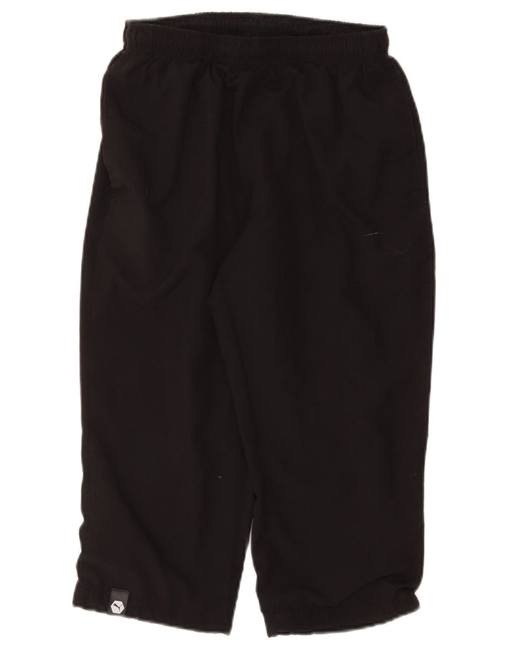 Calça de treino feminina Puma Graphic Capri Reino Unido 10 pequena preta