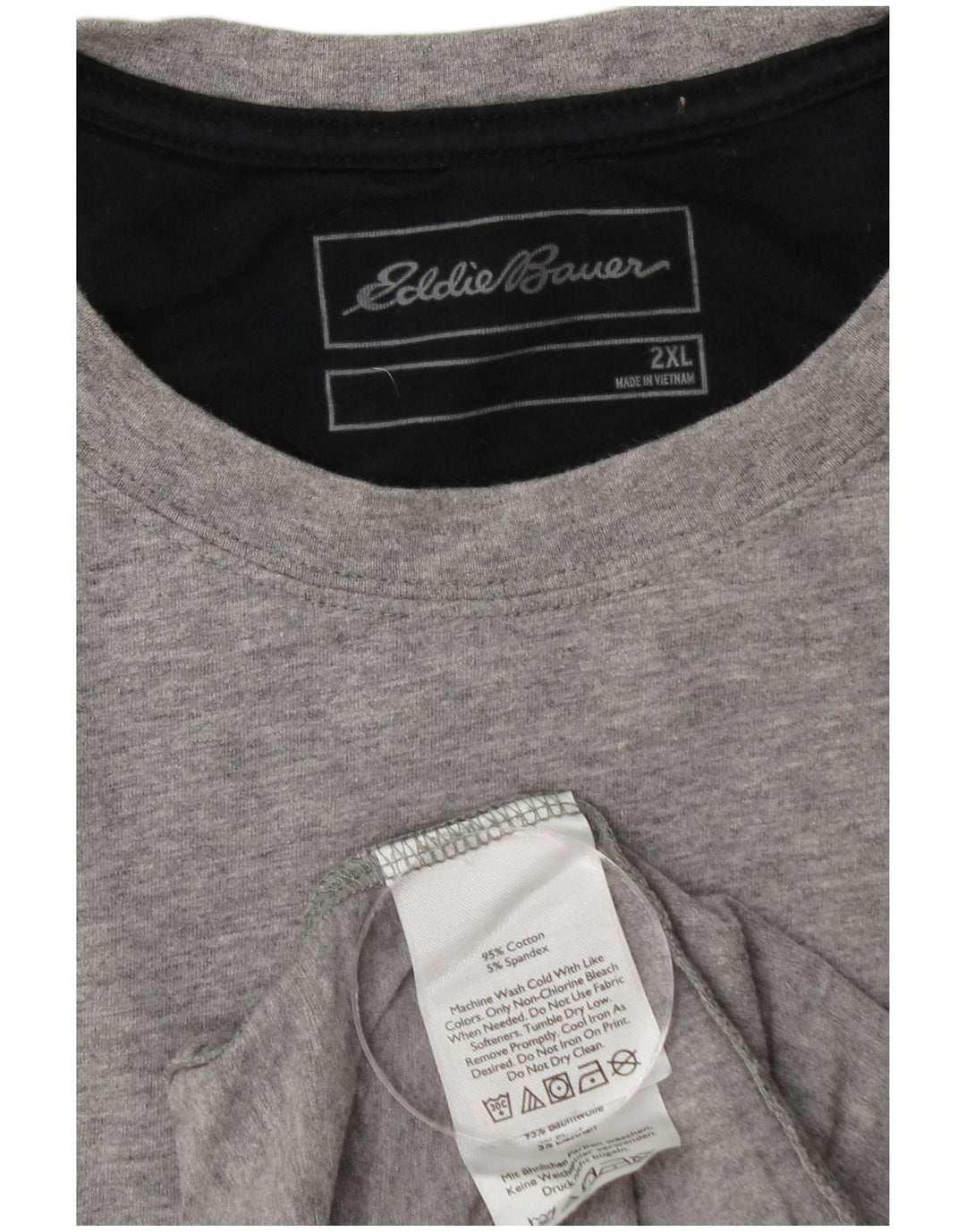 Camiseta masculina EDDIE BAUER 2XL algodão cinza