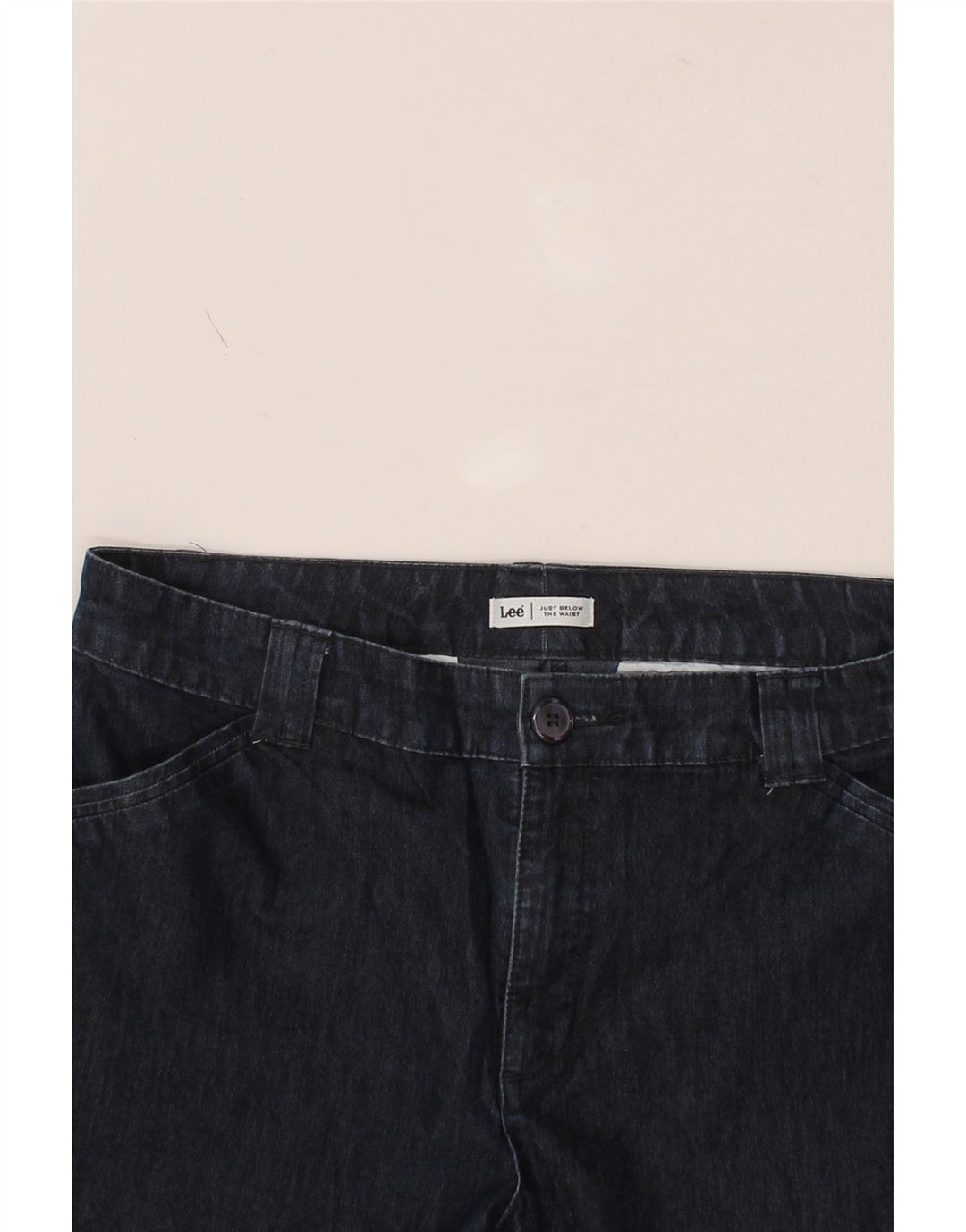 LEE Womens Bermuda Denim Shorts W32 Large Navy Blue Vintage Lee and Second-Hand Lee from Messina Hembry 