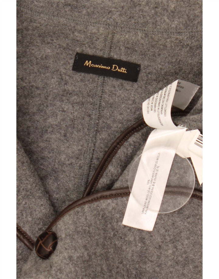 Jaqueta blazer feminina Massimo Dutti com 2 botões UE 42 grande lã cinza