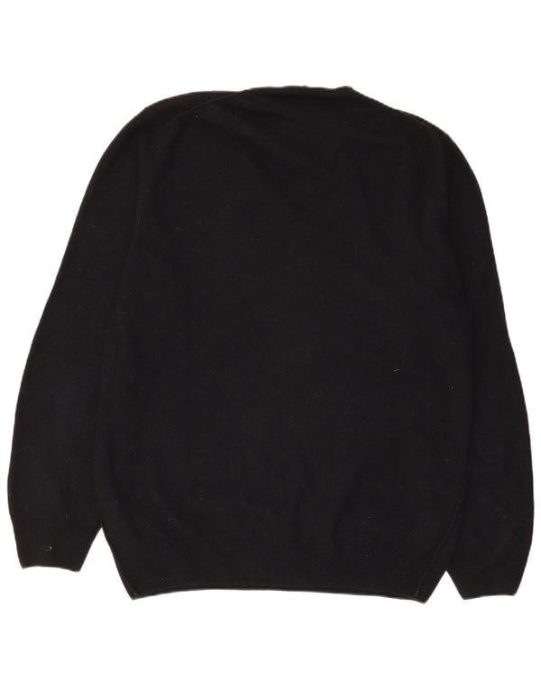 Suéter feminino Guess By Marciano com decote em V Reino Unido 18 XL lã preta