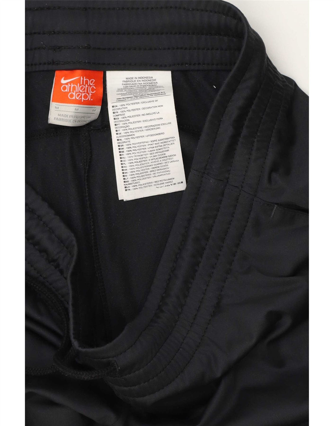 Jeans retos femininos Nike UK 14 poliéster cinza médio