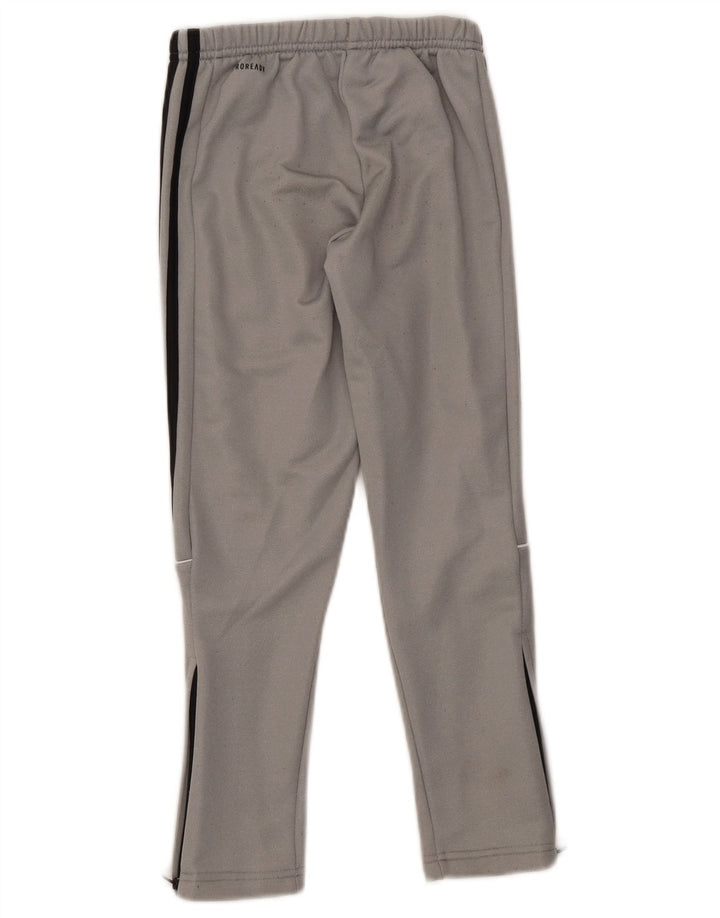 Calças de treino Adidas Boys Aeroready 7-8 anos cinza poliéster