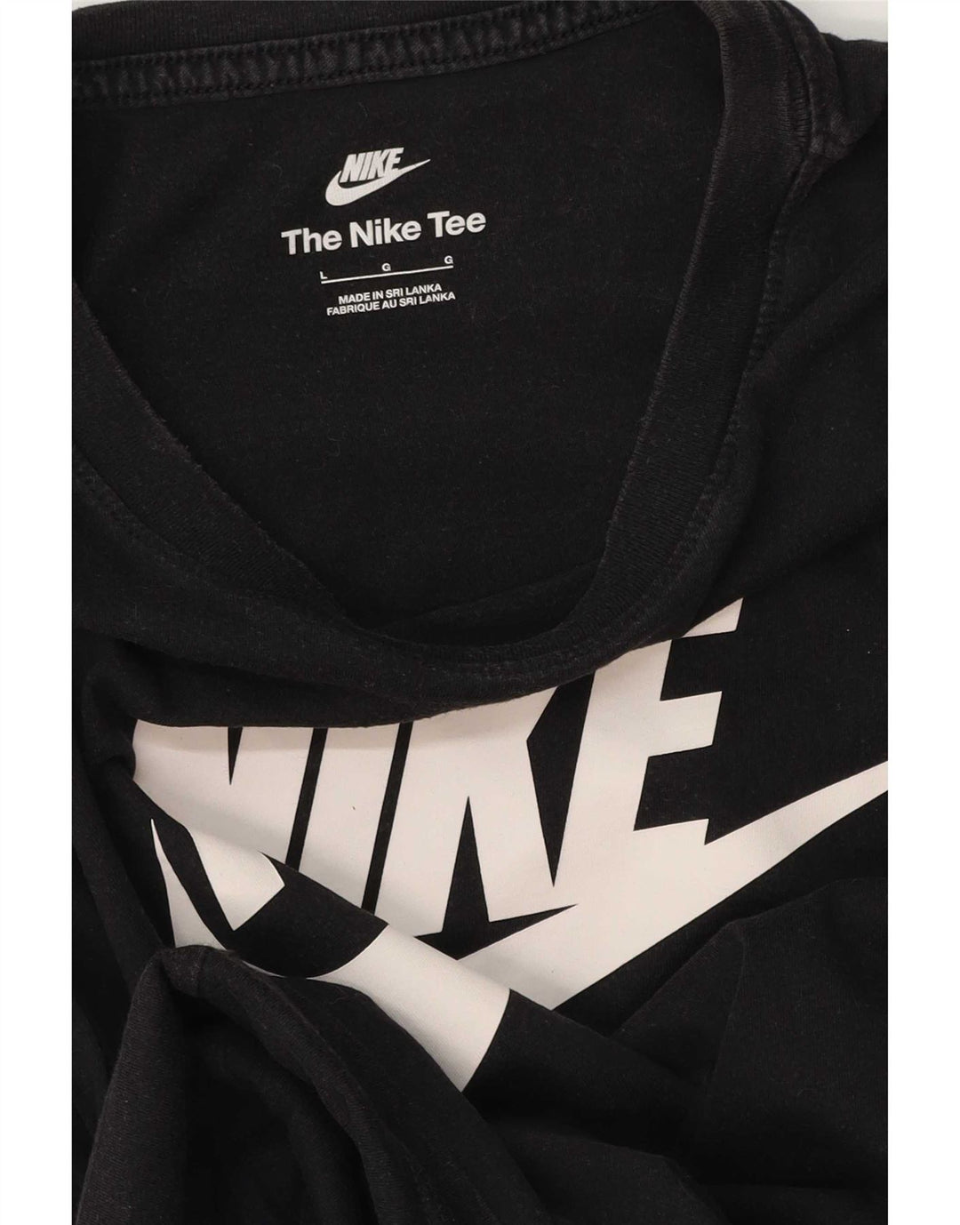 Camiseta Nike masculina gráfica grande preta