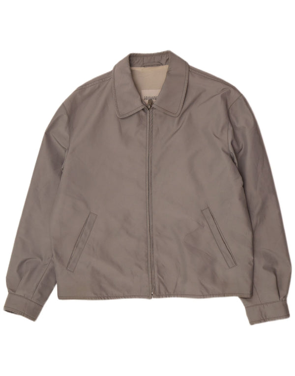 Jaqueta bomber masculina Trussardi IT 52 XL cinza poliéster clássico