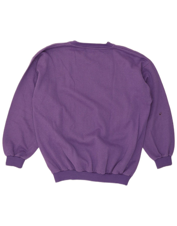 Moletom gráfico feminino vintage Jumper UK 18 XL Roxo