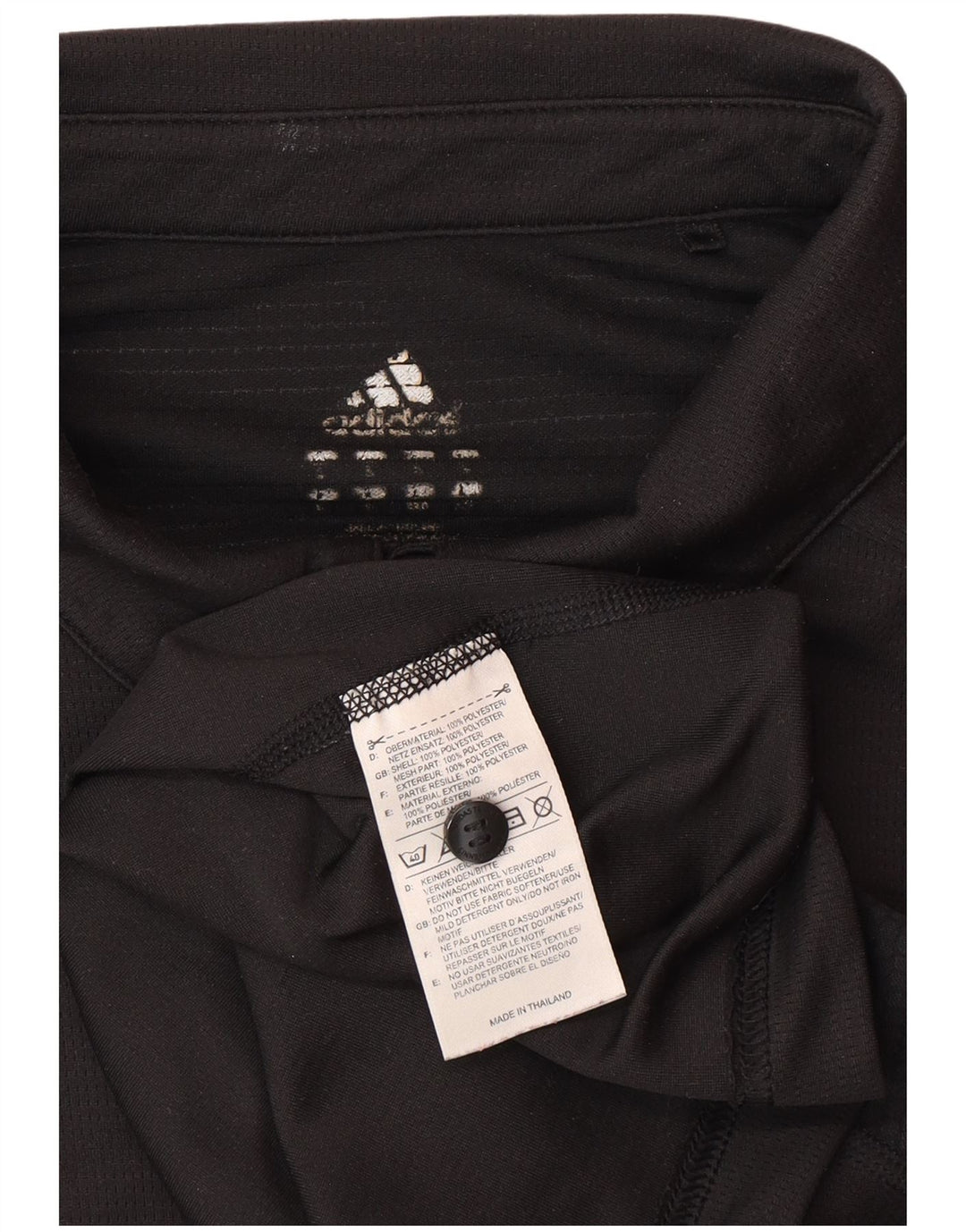 ADIDAS Mens Climacool Polo Shirt Grande Poliéster Preto