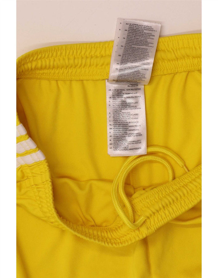 Adidas Mens Sport Shorts Poliéster Amarelo Médio
