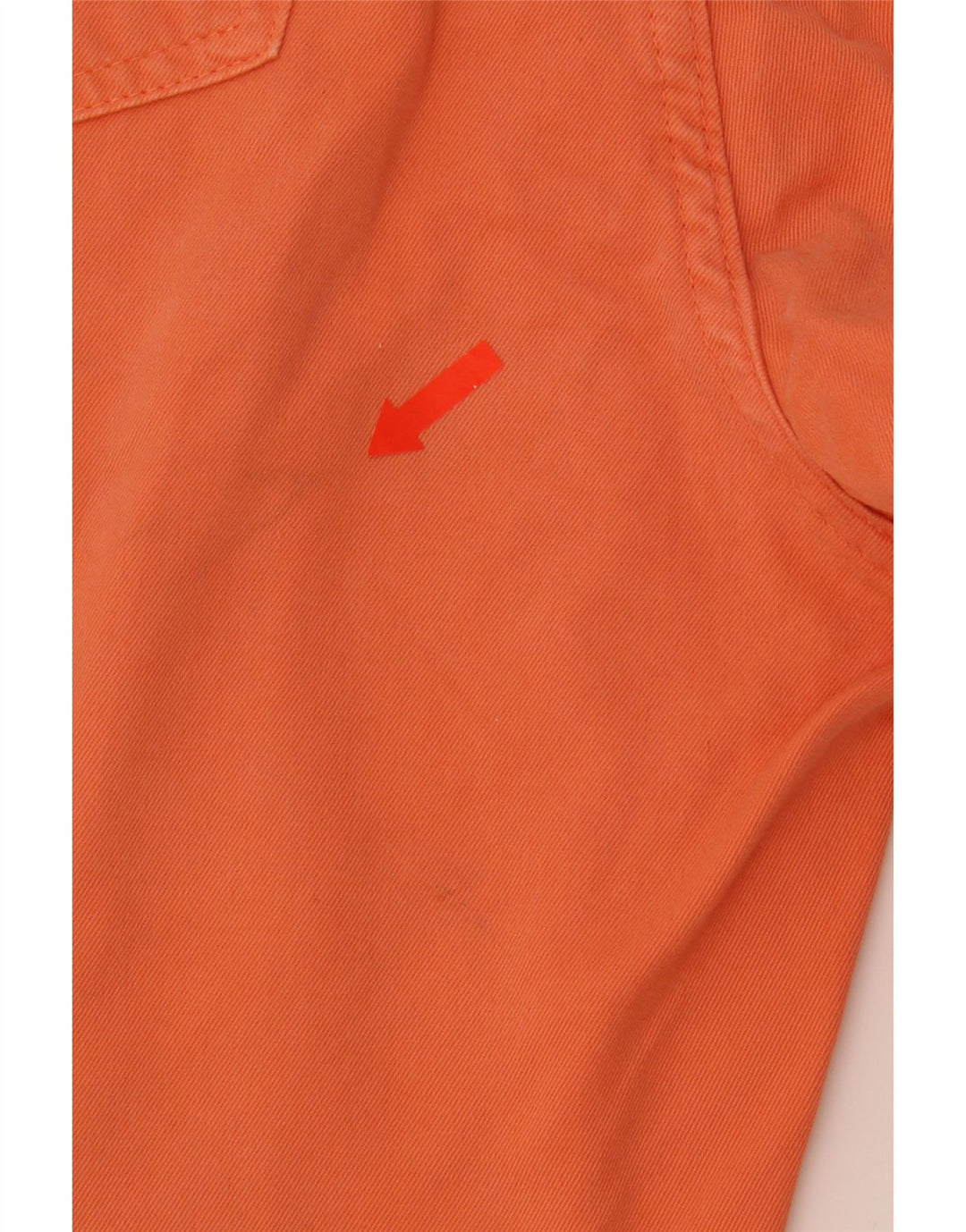 VINTAGE Womens Tapered Jeans W33 L30 Orange Cotton Vintage Vintage and Second-Hand Vintage from Messina Hembry 