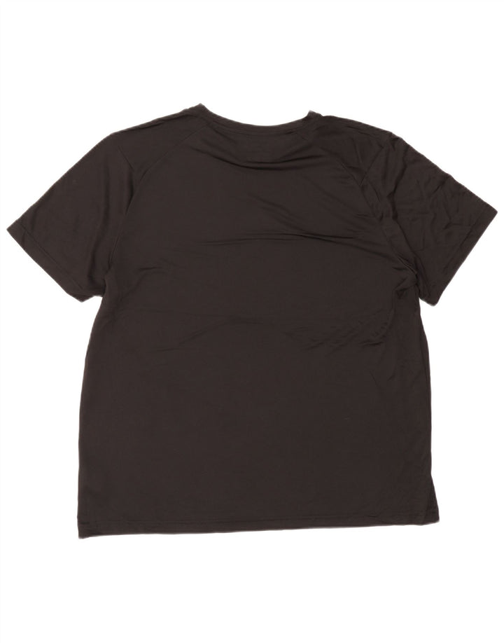 Russell Athletic Mens Camiseta Top Grande Esportes Pretos de Poliéster