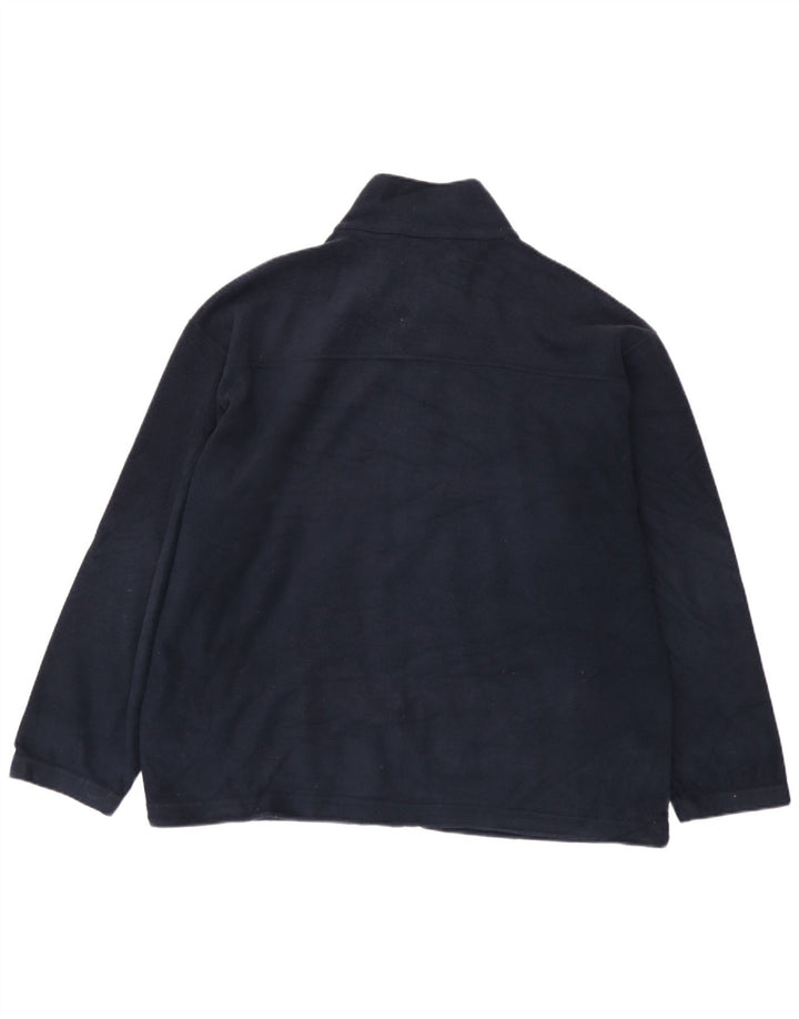 Jaqueta de lã masculina Marks & Spencer Reino Unido 42 XL azul marinho poliéster