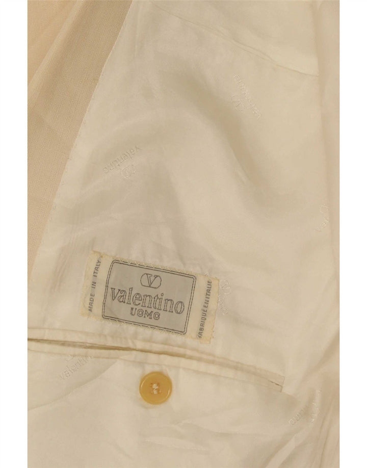 Jaqueta Blazer Masculina Valentino Double Breasted Reino Unido 38 Médio Bege