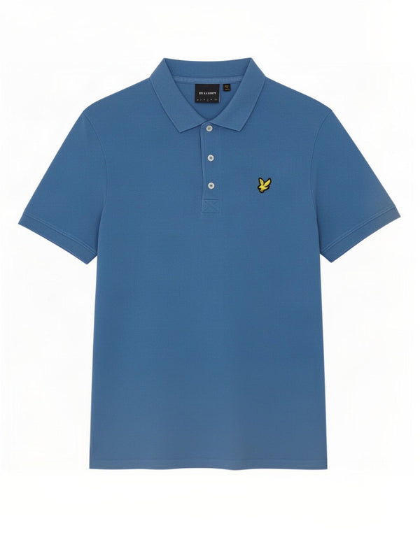 Camisa pólo masculina Lyle & Scott grande azul