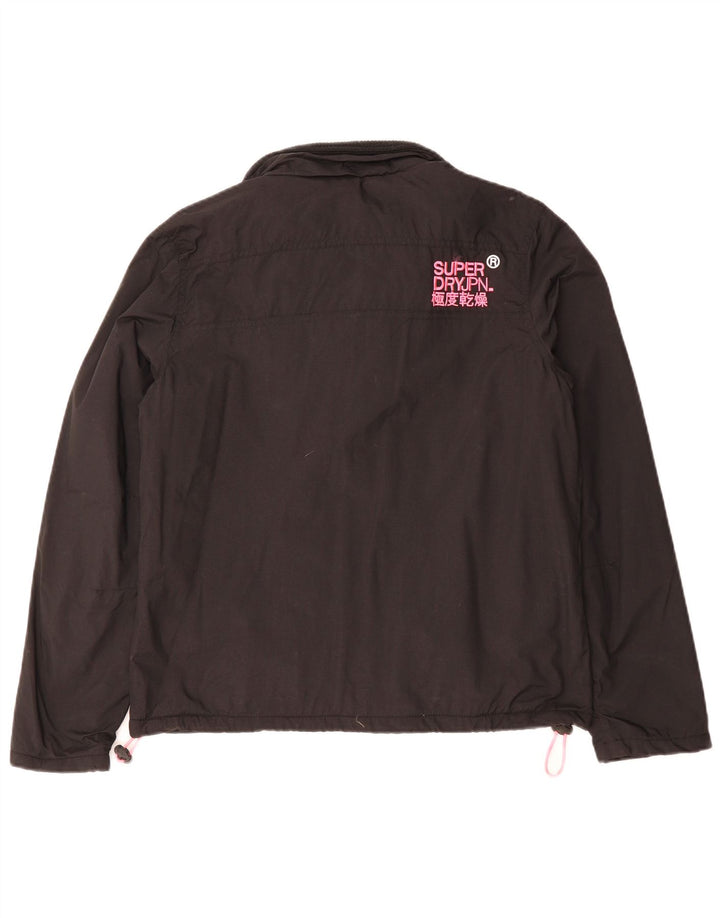 Jaqueta corta-vento feminina SUPERDRY The Windhiker UK 16 grande preta