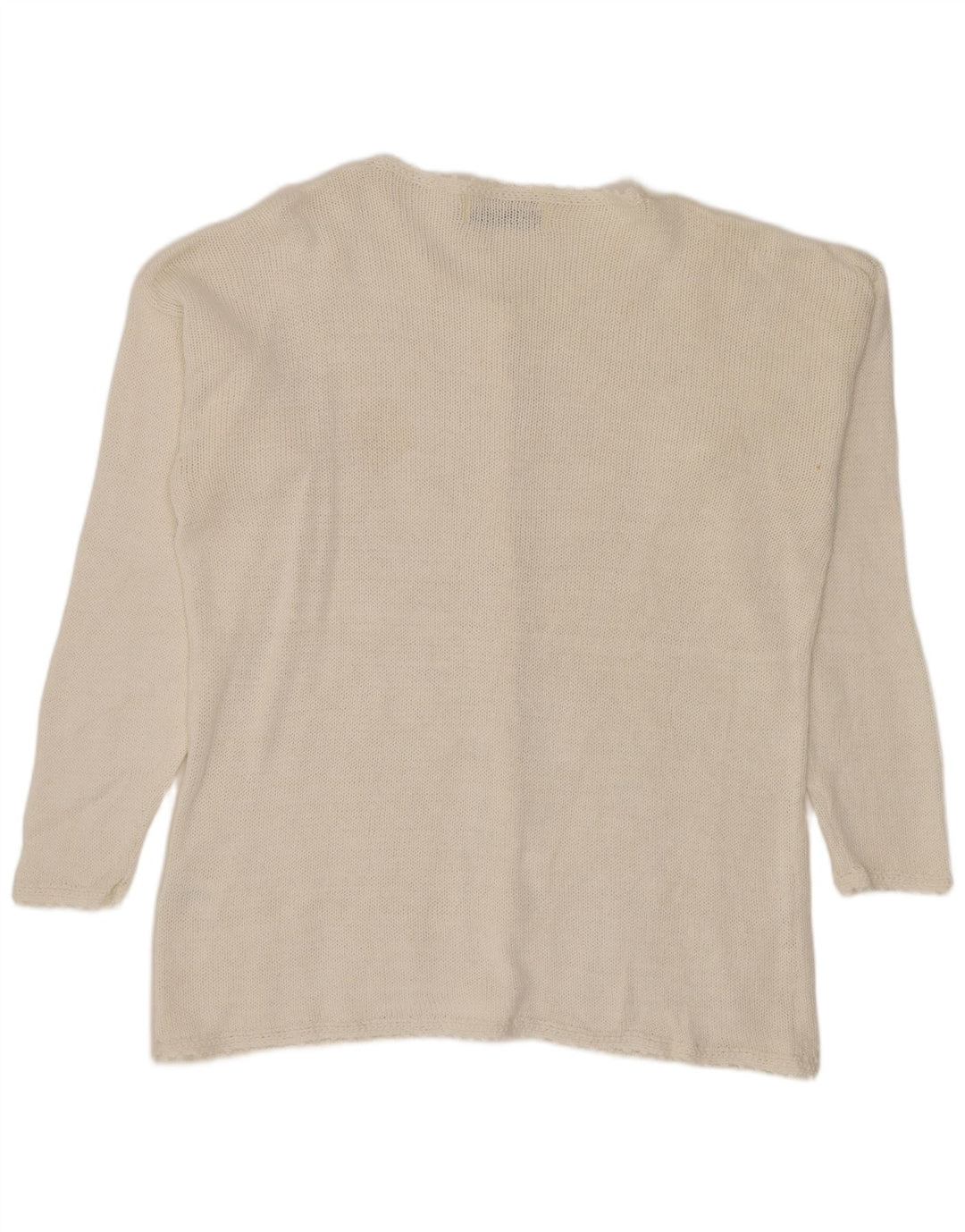 Suéter cardigã feminino Paramour, tamanho único, branco, floral, rami