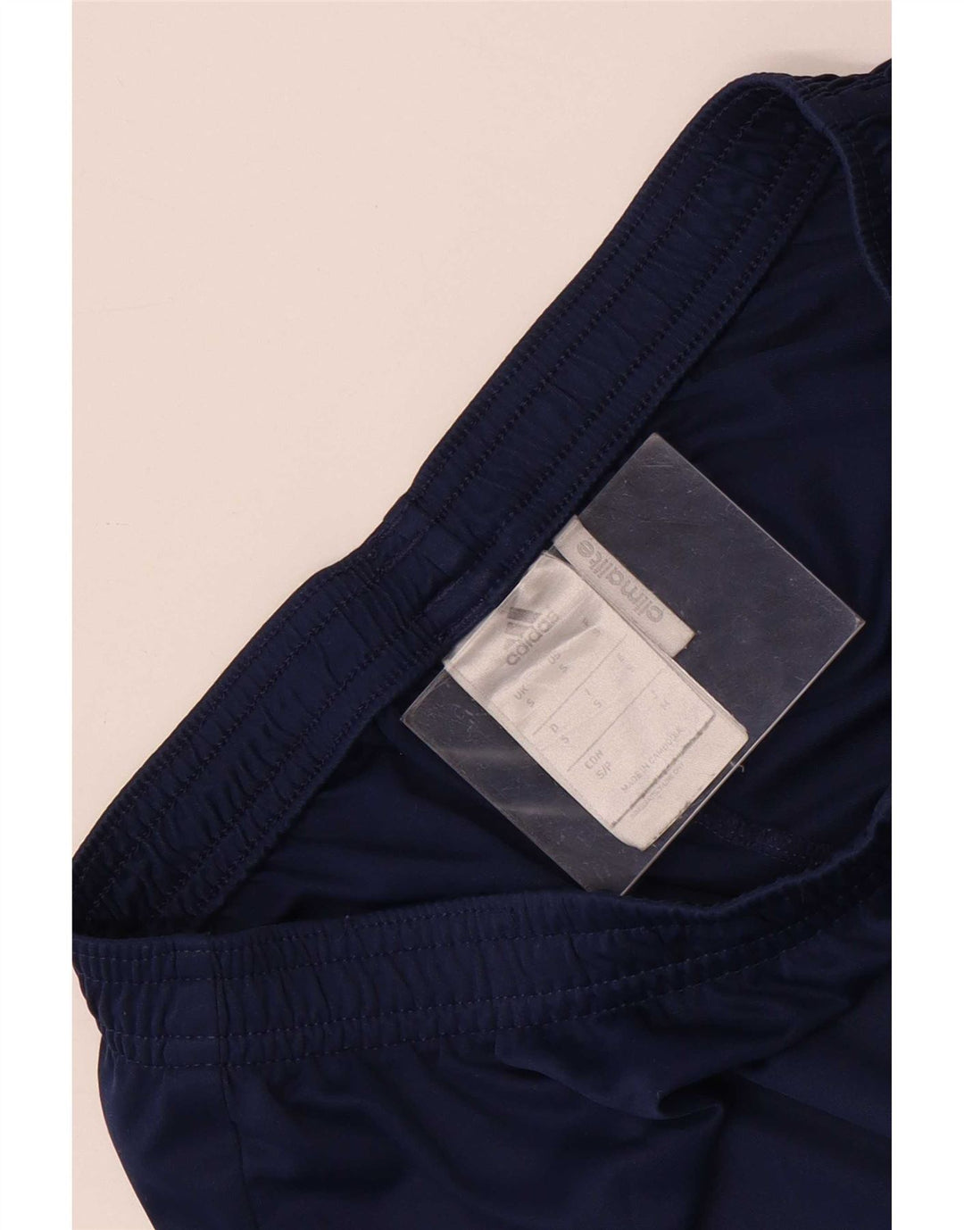 Shorts esportivos masculinos Adidas pequenos poliéster azul marinho