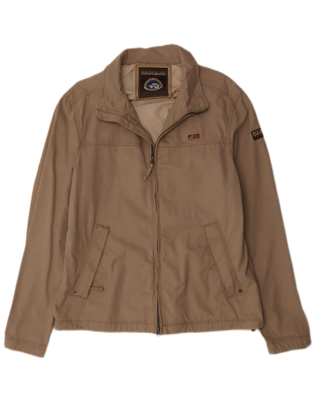 Jaqueta bomber feminina Napapijri UK 18 XL algodão bege