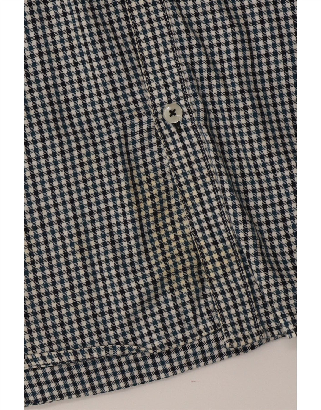 Camisa masculina JACK & JONES de algodão xadrez azul médio