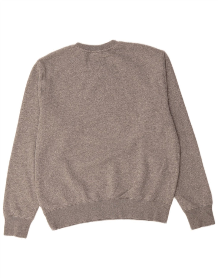 Moletom masculino Nike Jumper cinza médio algodão manchado