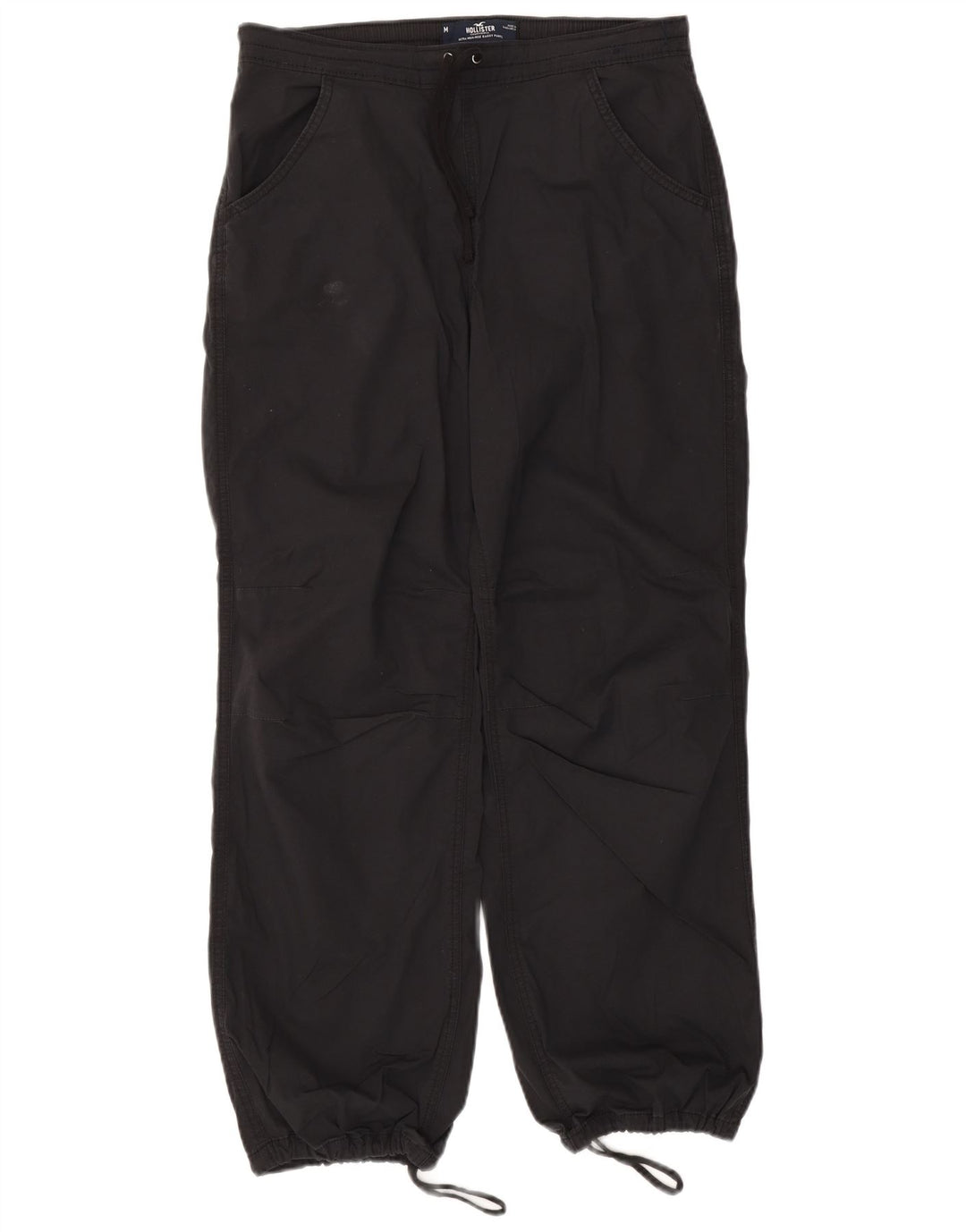 Calça feminina Hollister de algodão preto médio