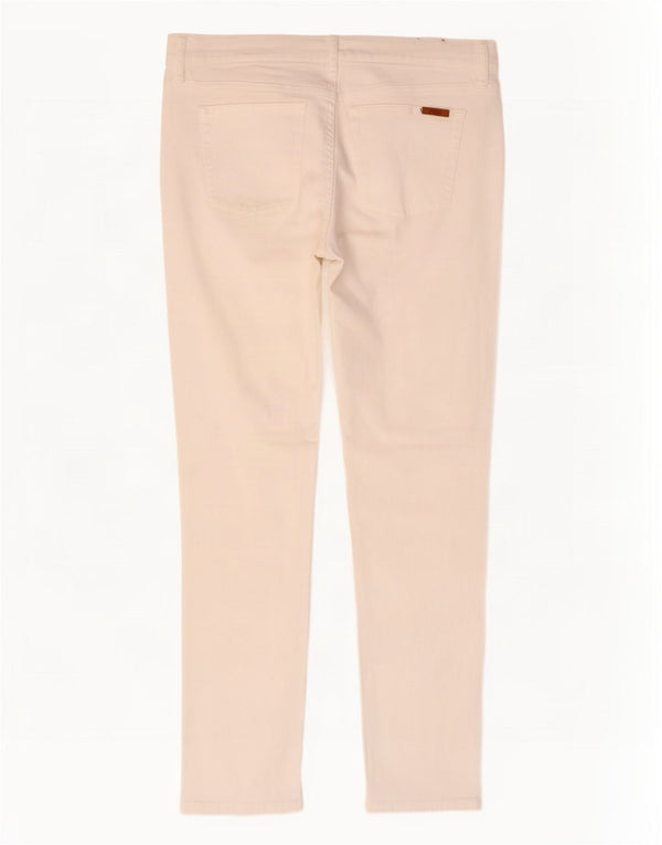 Polo Ralph Lauren feminino Tompkins skinny jeans W31 L31 algodão branco