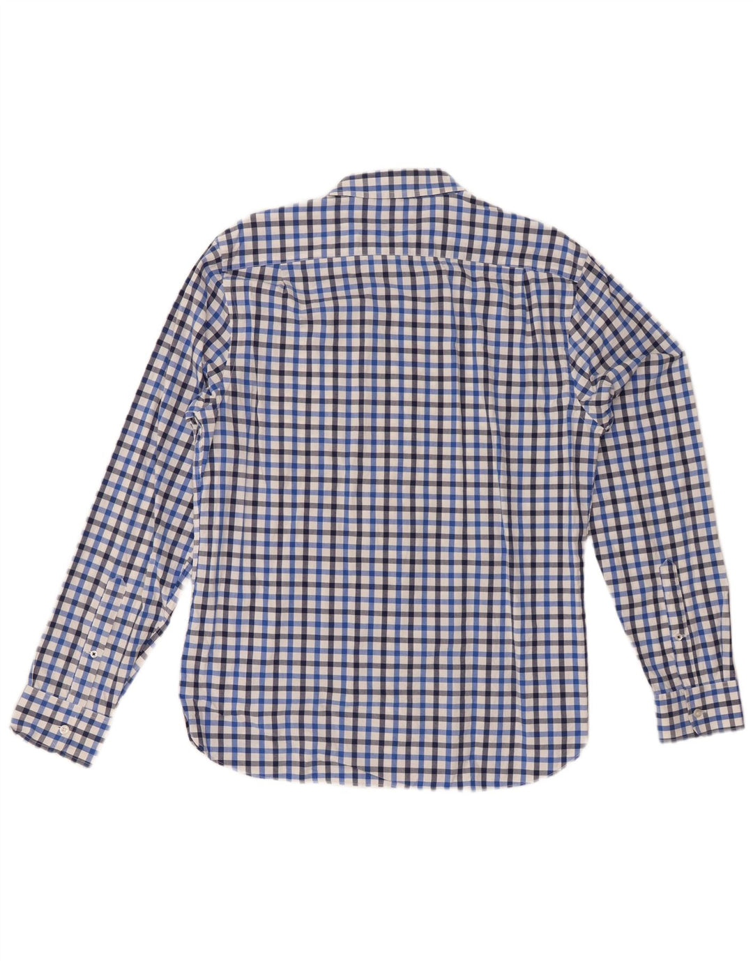 Camisa masculina de ajuste padrão BONOBOS de algodão guingão azul médio