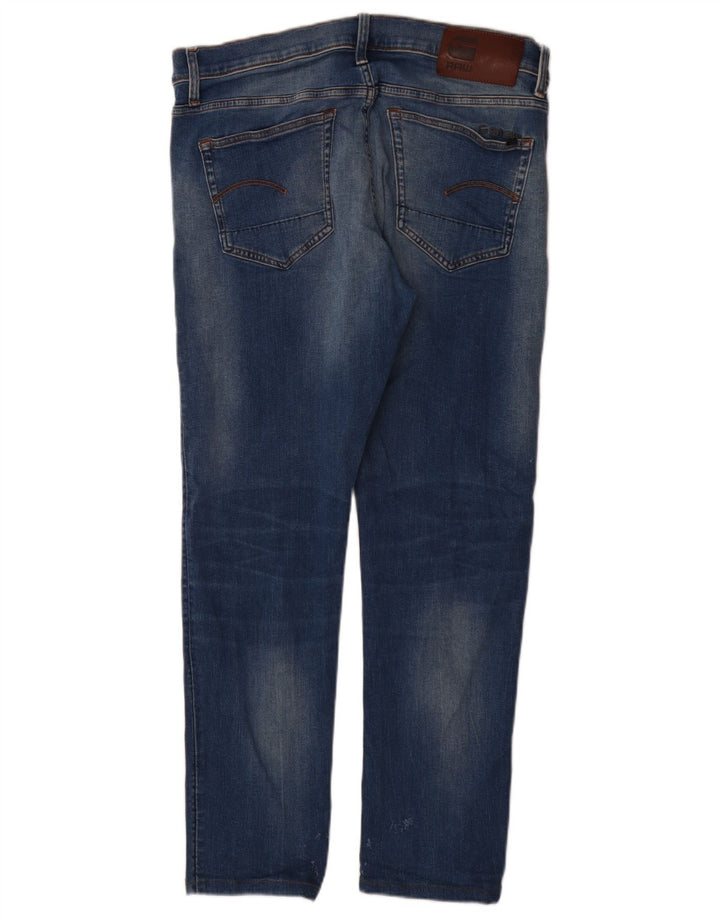 G-Star Masculino Slim Jeans W34 L32 Azul Algodão