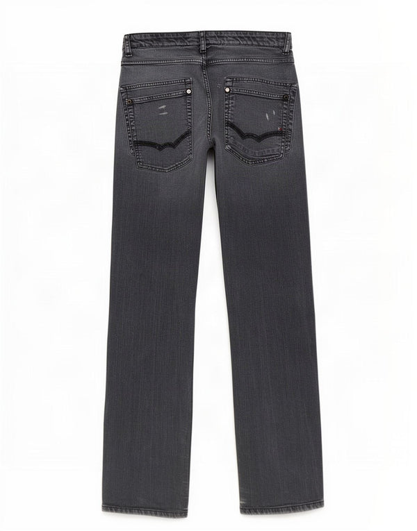 Jeans retos para meninos Tommy Hilfiger 15-16 anos W30 L30 algodão cinza