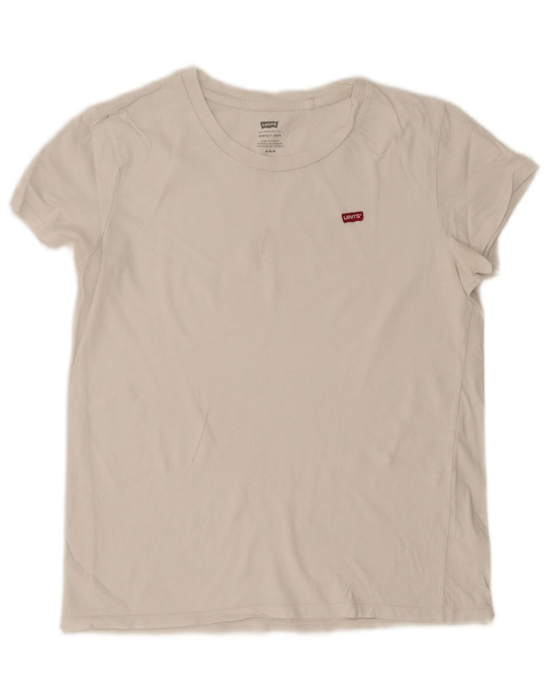 Camiseta feminina Levi's UK 14 médio branco