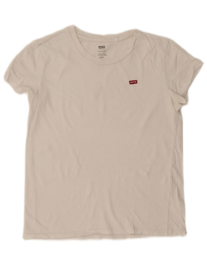 Camiseta feminina Levi's UK 14 médio branco