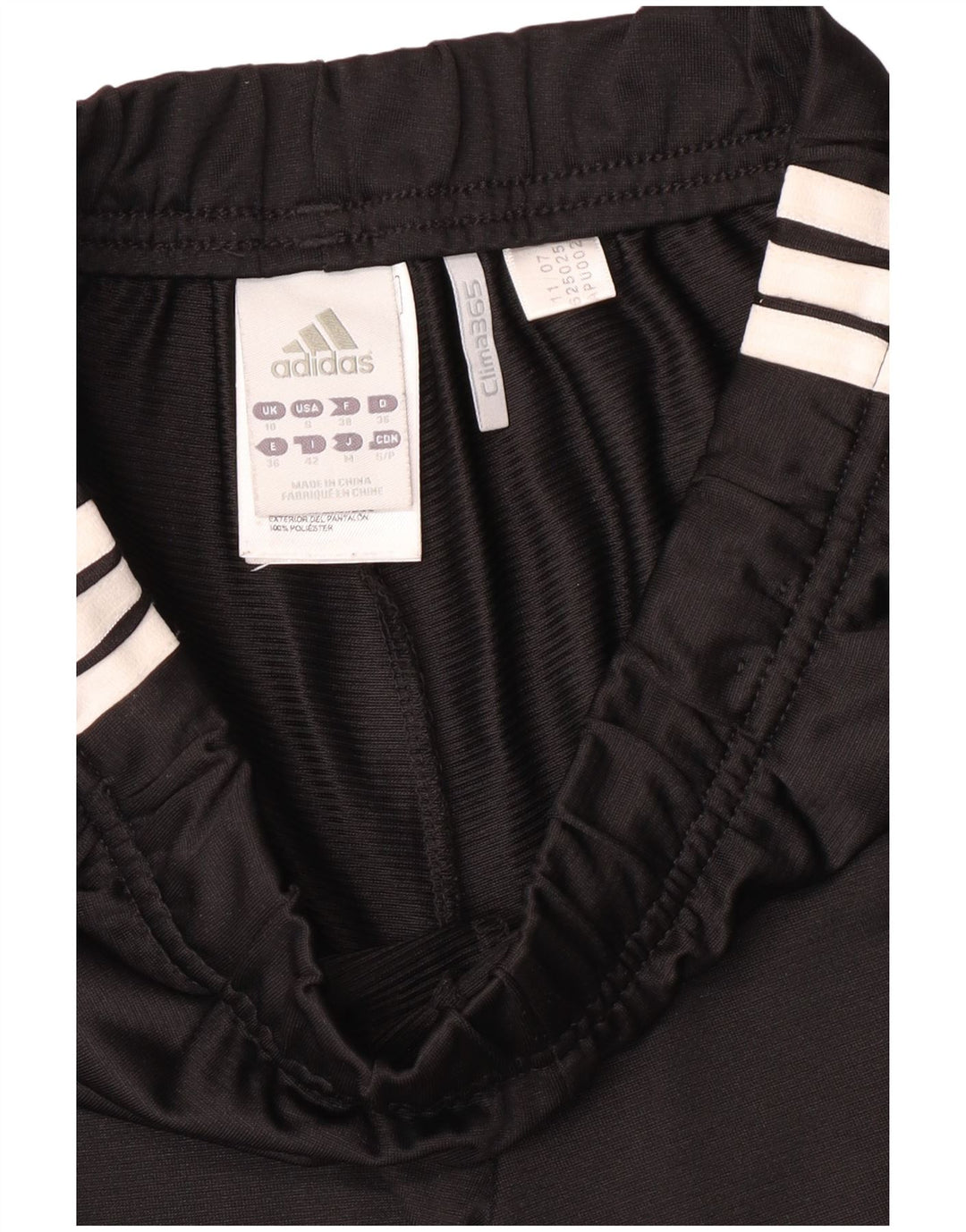 Adidas Womens Clima 365 Tracksuit Calças Reino Unido 10 Pequeno Poliéster Preto