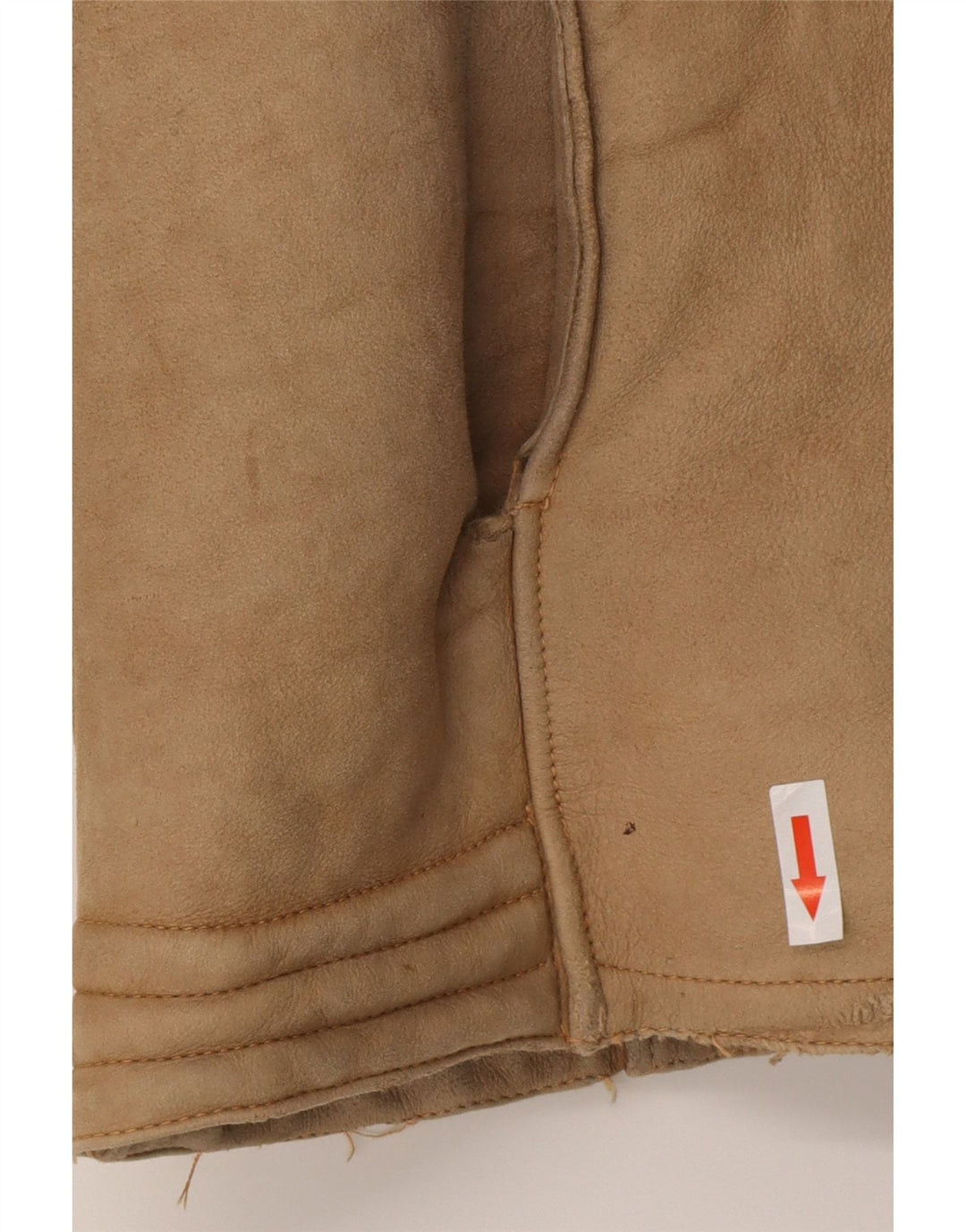 Jaqueta masculina vintage Shearling UK 38 marrom médio